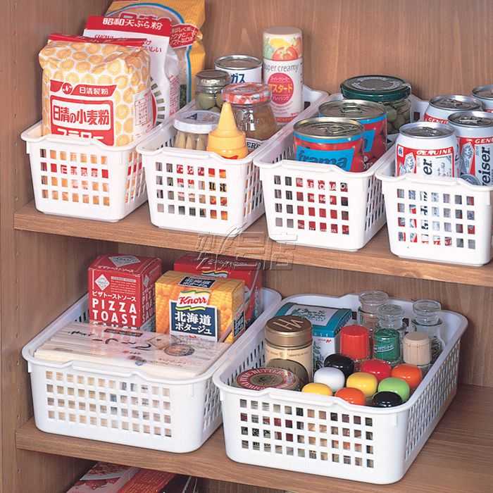 日本进口inomata 收纳篮 杂物收纳筐 塑料整理框 厨房收纳盒