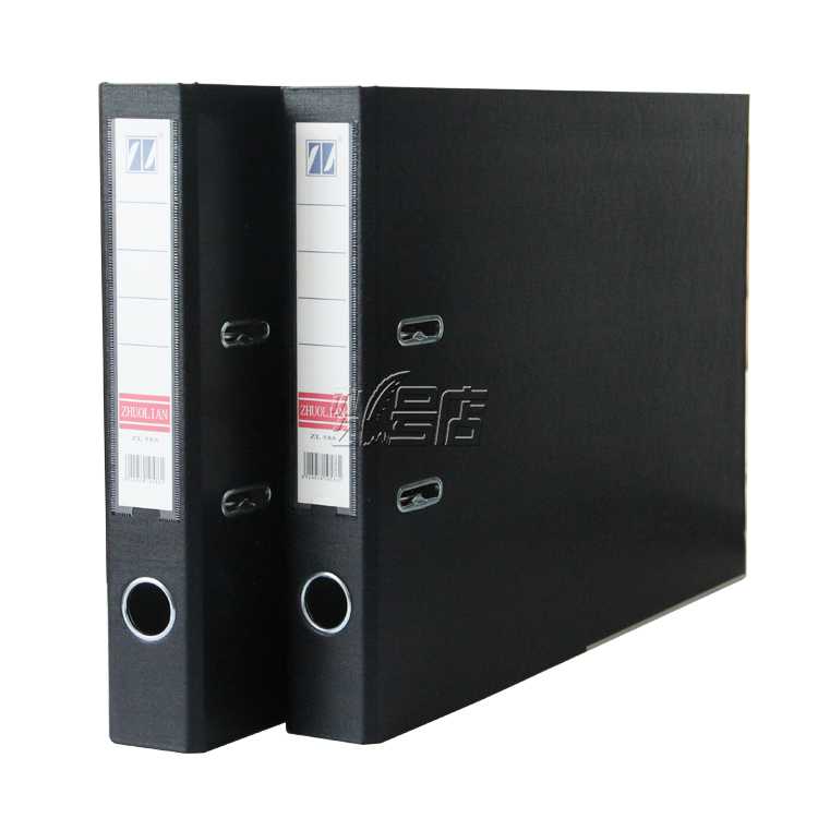 zhuolian/卓联 ZL586 2寸 55mm A3 档案夹 全包胶横式 黑色