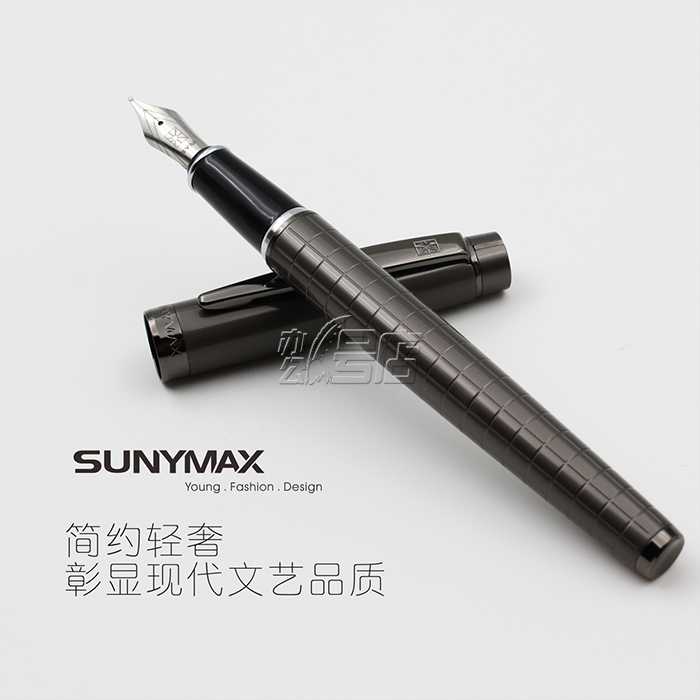 新品推出 SUNYMAX 尚迈  审判官系列 全金属电镀墨水笔 钢笔 尊显气质 礼品笔