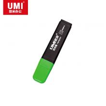 悠米(UMI)时尚醒目扁杆荧光笔6mm S05001G 绿