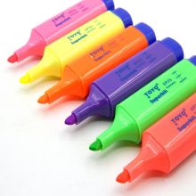 东洋(TOYO) SP25(紫色)TOYO荧光笔彩色笔荧光笔标记笔斜头10支盒装