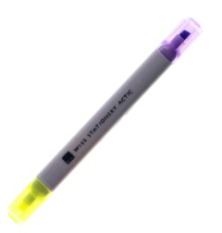 国誉(KOKUYO) F-WPM104-3(黄/紫)双头荧光笔
